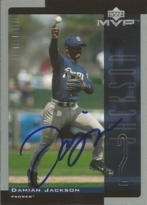 Damian Jackson Signed San Diego Padres 2001 UD MVP Card