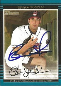 Brian Slocum Signed Cleveland Indians 2002 Bowman Rookie Card