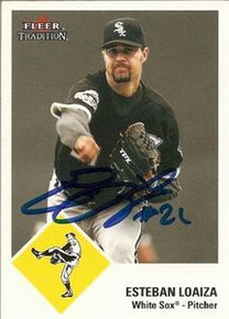 Esteban Loaiza Signed Chicago White Sox 2003 Fleer Card
