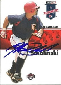 Jake Smolinski Signed 2008 Projections Card Marlins