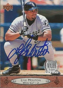 Lyle Mouton Signed Chicago White Sox 1996 UD Card