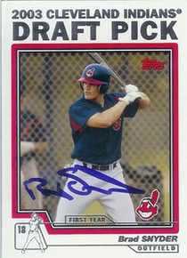 Brad Snyder Signed Indians 2004 Topps Rookie Card