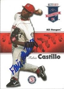 Fabio Castillo Signed Rangers 2008 Projections Card