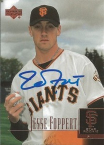 Jesse Foppert Signed San Francisco Giants 2001 UD Card