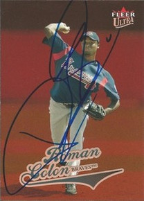 Roman Colon Signed Atlanta Braves 2004 Fleer Ultra Card