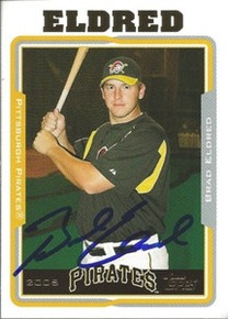 Brad Eldred Signed Pittsburgh Pirates 2005 Topps Card