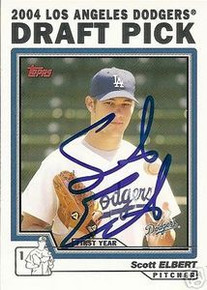 Scott Elbert Signed Dodgers 2004 Topps Rookie Card