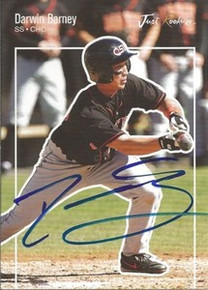 Darwin Barney Signed 2007 Just Minors Card Chicago Cubs
