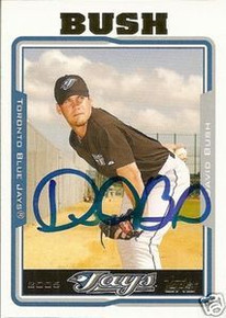 Dave Bush Signed Toronto Blue Jays 2005 Topps Card