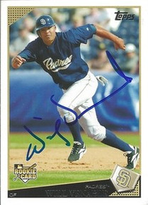 Will Venable Signed San Diego Padres 2009 Topps Rookie Card