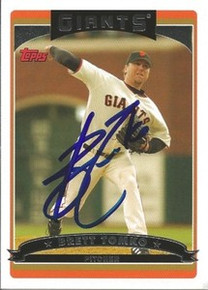 Brett Tomko Signed San Francisco Giants 2006 Topps Card