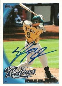 Kyle Blanks Signed San Diego Padres 2010 Topps Card