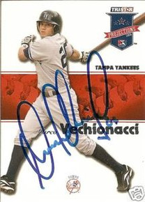 Marco Vechionacci Signed New York Yankees 2008 Tristar Projections Card