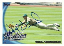 Will Venable Signed San Diego Padres 2010 Topps Card
