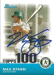 Max Stassi Signed Oakland A's 2010 Bowman 100 Card