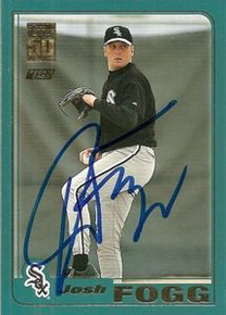 Josh Fogg Signed White Sox 2001 Topps Rookie Card