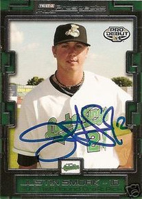 Justin Smoak Autographed 2008 Prospects Plus Card Seattle Mariners