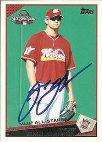 Josh Johnson Autographed Marlins 2009 Topps Update ASG Card