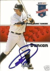 Eric Duncan Autographed 2008 Projections Card New York Yankees
