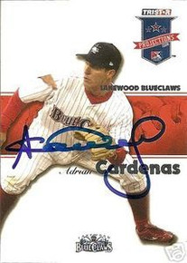 Adrian Cardenas Signed 2008 Tristar Projections Card