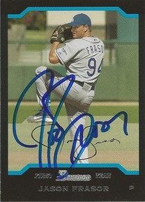 Jason Frasor Signed Los Angeles Dodgers 2004 Bowman Rookie Card