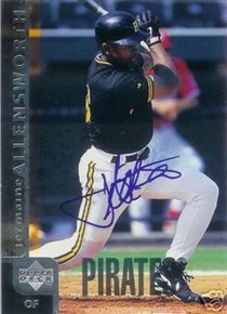 Jermaine Allensworth Autographed Pittsburgh Pirates 1998 UD Card