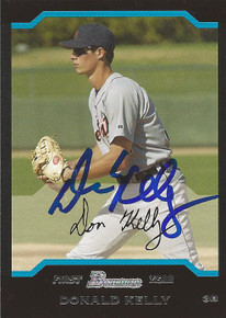 Don Kelly Autographed Detroit Tigers 2004 Bowman Rookie Card