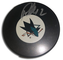 Patrick Marleau Autographed San Jose Sharks Hockey Puck