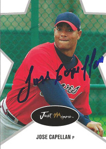 Jose Capellan Autographed 2003 Just Minors Just Stars Card Atlanta Braves
