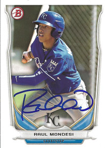 Raul Mondesi Autographed Kansas City Royals 2014 Bowman Card