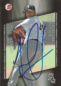 Francellis Frankie Montas Autographed White Sox 2014 Bowman Breakouts Card