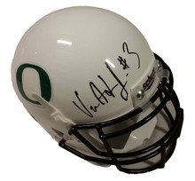 Vernon Adams Jr. Autographed Oregon Ducks White Mini Helmet