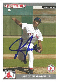 Jerome Gamble Autographed Boston Red Sox 2004 Topps Total Card