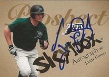 Jonny Gomes Autographed Tampa Bay Rays 2004 Skybox Autographics Card