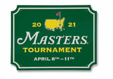 2021 Masters Tournament Augusta National Golf Club Rectangle Metal Wall Sign