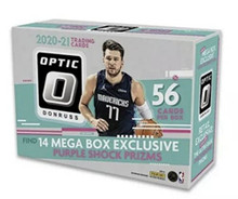 2020-2021 Donruss Optic NBA Basketball Trading Cards Mega Box 56 Cards Per Box