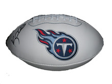 Kerry Collins Signed Tennessee Titans Logo Football