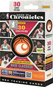 2020-21 Panini Chronicles NBA Basketball Trading Cards Hanger Box - 30 Cards