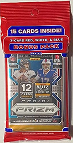 2021 Panini Prizm NFL Football Cello Pack Plus Bonus Pack (15 Total Cards)