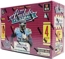 2021 Absolute Football Trading Cards Mega Box (40 Cards/Box) 1 Auto/Mem Per Box
