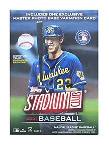 2021 Topps Stadium Club MLB Baseball Trading Cards Blaster Box - 41 Cards/Box