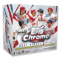 2021 Topps Chrome MLB Baseball Update Series Trading Cards Mega Box 40 Cards/Box