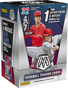2021 Panini Mosaic Baseball Trading Cards Retail Blaster Box - 32 cards/box