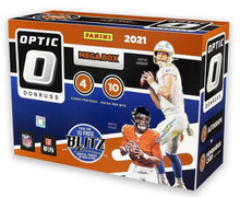 2021 Donruss Optic NFL Football Trading Cards Mega Box - 1 Auto or Mem Card