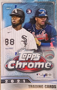 2021 Topps Chrome MLB Baseball Trading Cards Hobby Box Lite - 64 Cards/Box