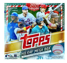 2021 Topps MLB Baseball Trading Cards Holiday Mega Box - 100 Cards/Box
