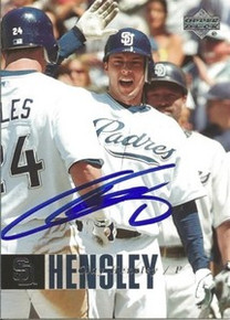 Clay Hensley Signed San Diego Padres 2006 UD Card