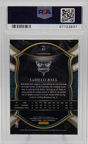 LaMelo Ball Hornets 2020-2021 Panini Select Rookie Card #63 PSA 10 Gem Mint