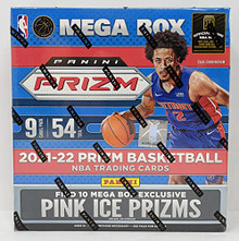 2021-2022 Panini Prizm NBA Basketball Trading Cards Mega Box - Pink Ice Prizms