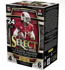 2021 Panini Select Football NFL Trading Card Blaster Box - Red & Blue Die-Cuts